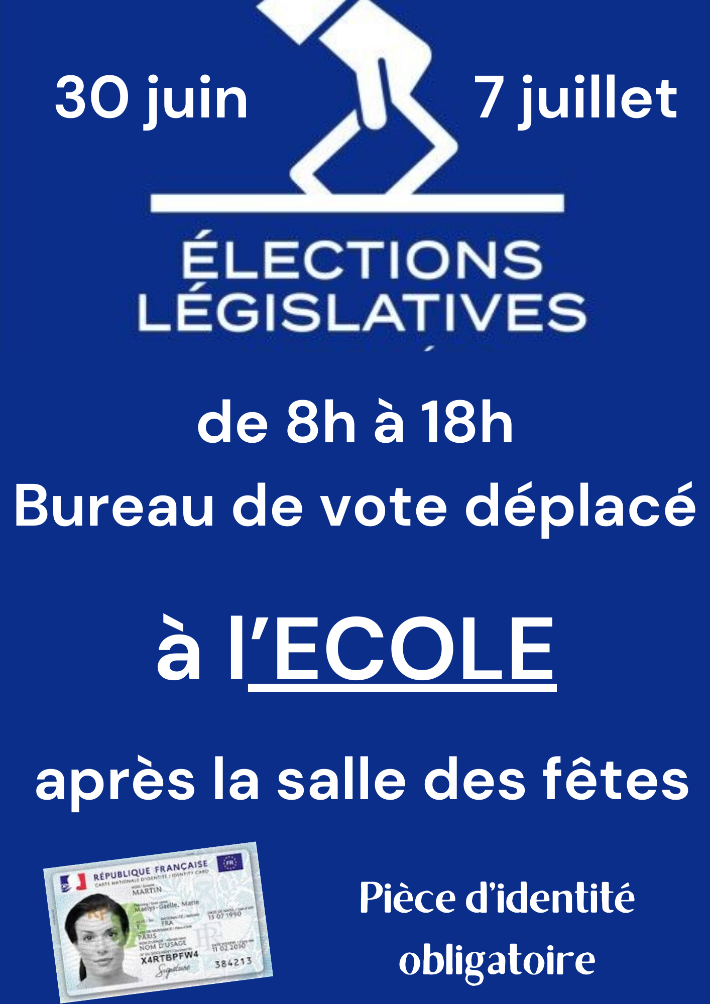 Elections législatives 30 juin et 7 juillet 2024