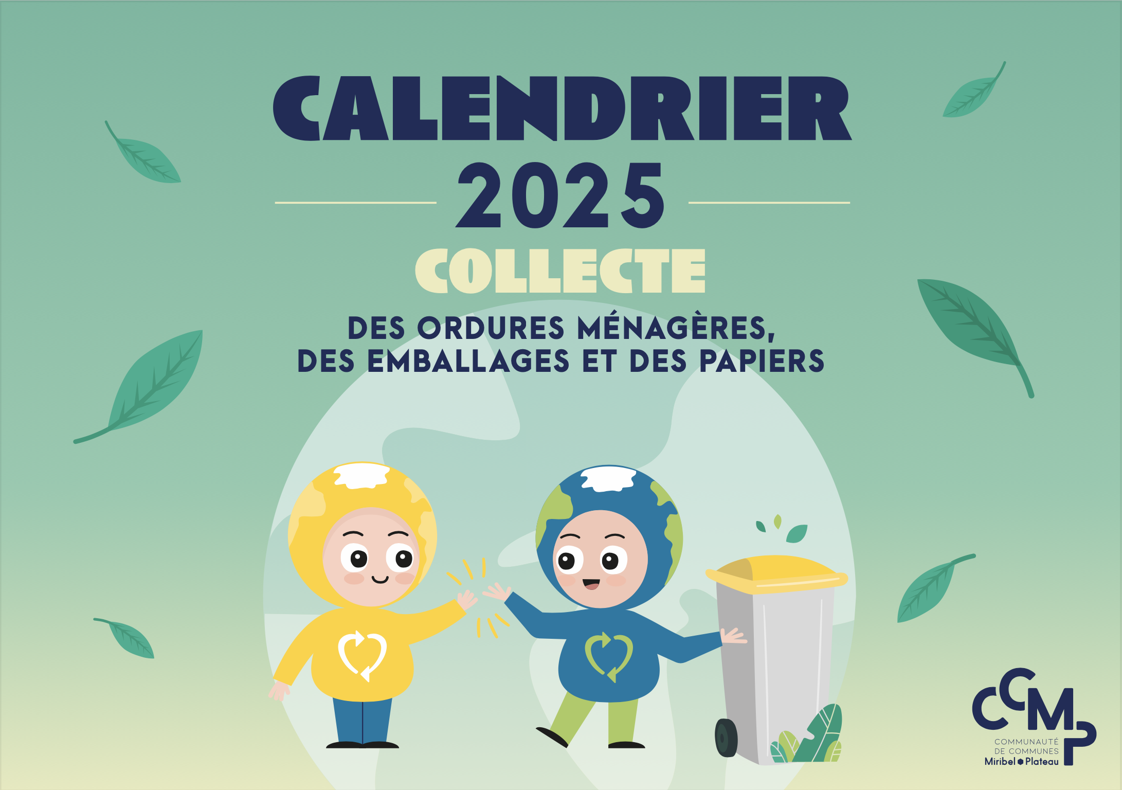 Calendrier collecte 2025 – CCMP